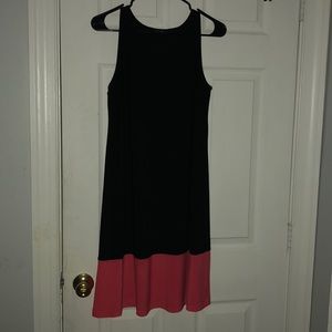 Black & pink dress